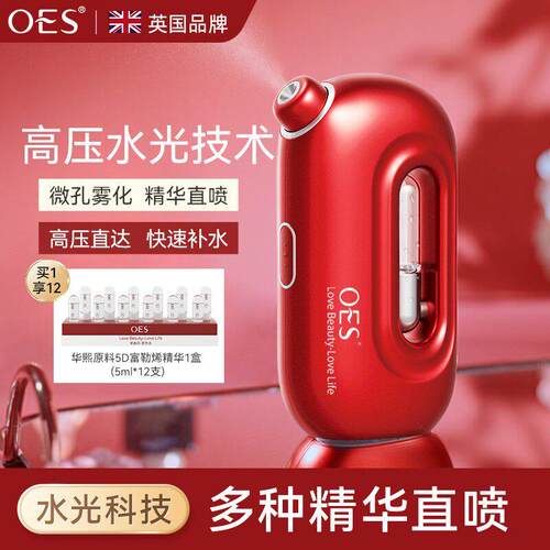 英国OES注氧仪美容仪器家用脸部保湿精华导入手持水光喷雾器礼物