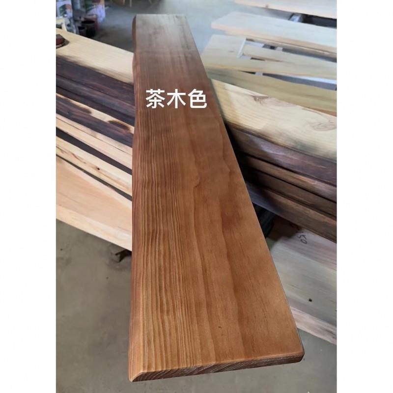 nd古风原木字墙上置物架00墙d面壁挂书架隔板一货架层板展中示架