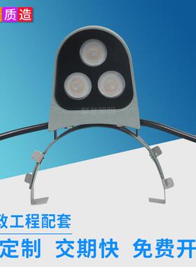 户外亮化工程防雨led瓦片灯 凉亭古建筑文旅3W小企鹅瓦楞灯