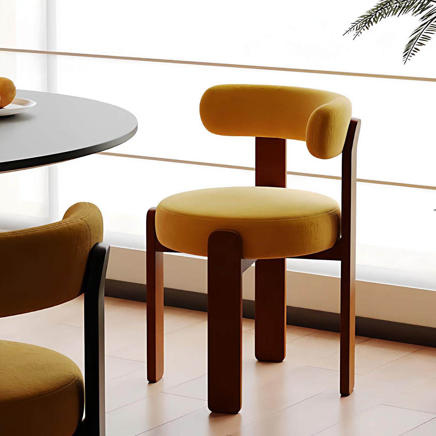 法式中古风实木餐椅高级感软包家用复古靠背设计师休闲软包梳妆椅,住宅家具,餐椅,淘宝优惠券,粉丝福利购,淘宝优惠卷