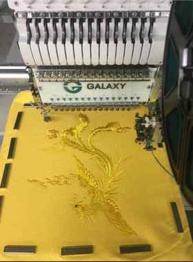 银河机化电单制头电脑绣花机 平绣绣帽功能 个性定名字贴抱ZED枕