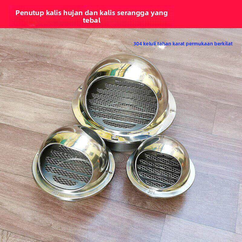 正宗304材质 不锈钢防雨帽 球形外气口 防虫管罩80-250