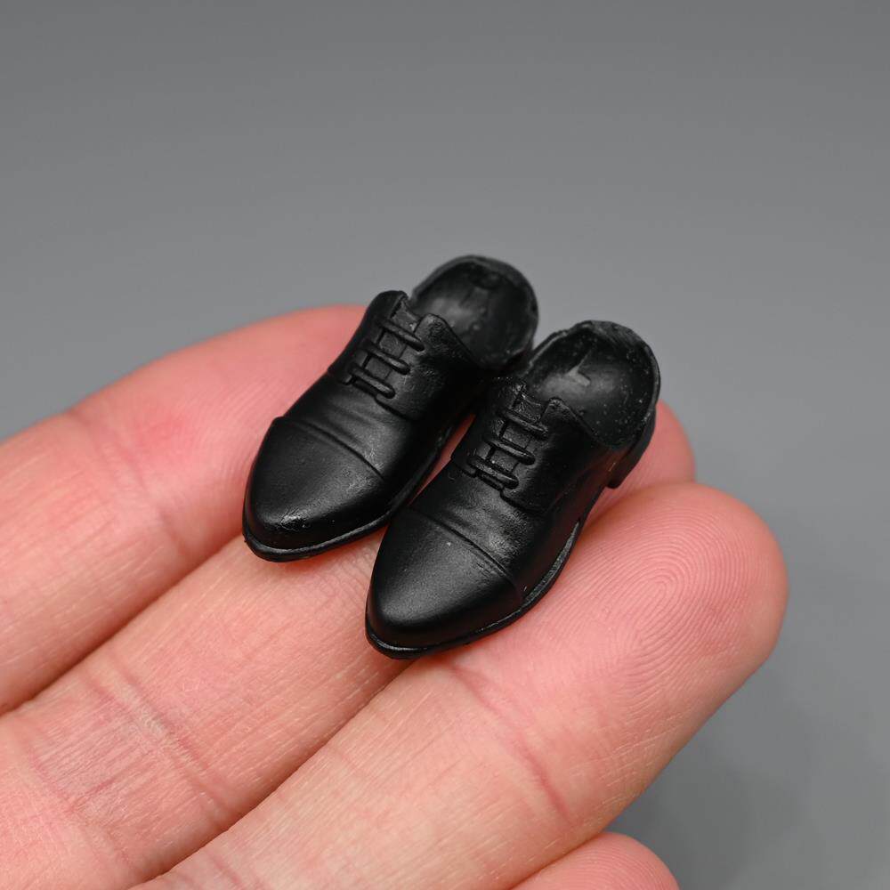 1/12兵人衣服配件figma西装皮鞋6寸可动人偶机娘素体diy鞋子改件