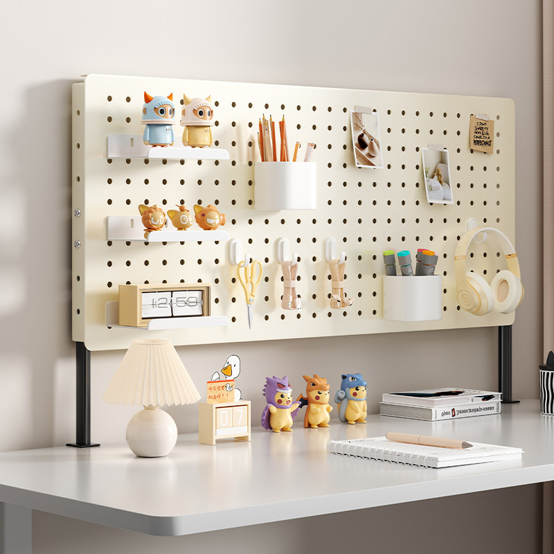 书架洞洞板免打孔桌面家用书桌宿舍立式配件收纳隔板桌上置物架,收纳整理,收纳洞洞板,淘宝优惠券,粉丝福利购,淘宝优惠卷