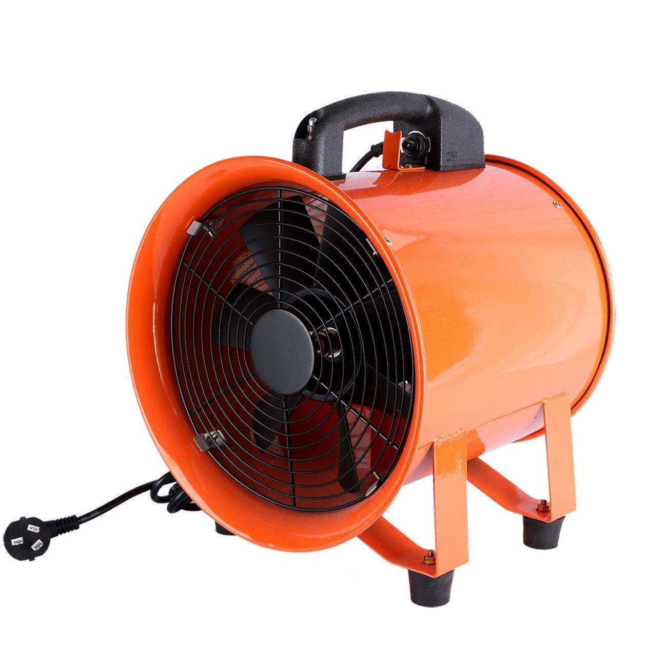 P 12寸手提风机配5米风管 强风排风机工业轴流风机手提风机鼓风机