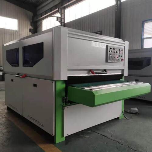 自动双面平全面木抛光机木工械板橱柜门R-4机木门底漆打磨异形砂