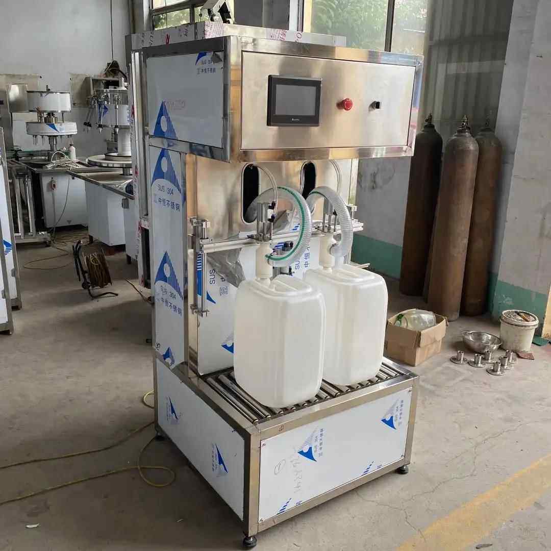 花生油食用油液体灌装机 双头灌装设备 机油润滑油防冻液灌装机