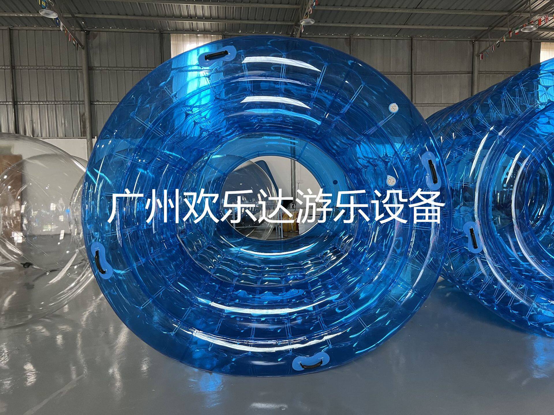 充气水上滚筒 水上充气儿童滚筒 水上风火轮 水上充气玩具