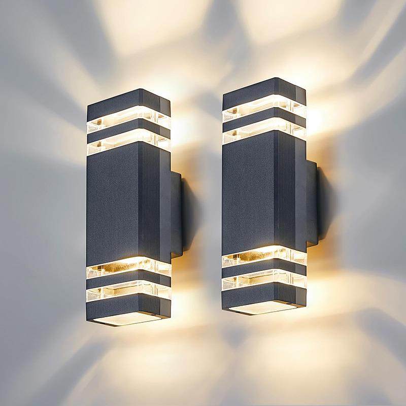 LED防水室外壁灯外墙别墅景观灯阳台过道灯现代简约户外照明壁灯