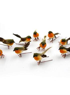 10PCS Robin Bird Christmas Tree Decoration Craft Very Cute