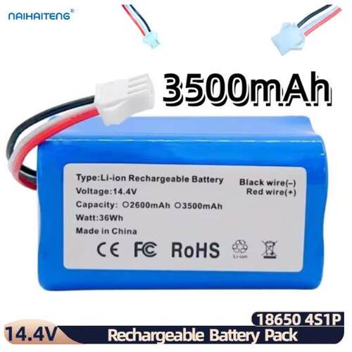 14.4V26Ah35Ah用于Ropo Glass2机器人真空吸尘器18650可充电池组