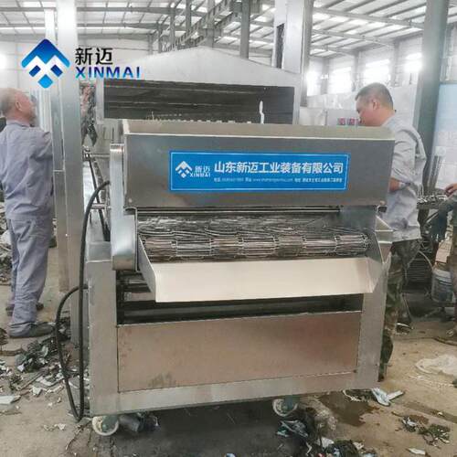 隧道式小酥肉油炸线电加热高温油炸设备丸子深加工设备