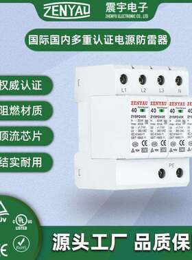 CQC TUV KEMA UL CE40kA多重认证浪涌保护器T2电涌保护器防雷器