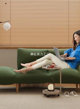 懒人沙发可躺可睡卧自叠由米调节单人双OIG人小沙发床折榻榻室坐
