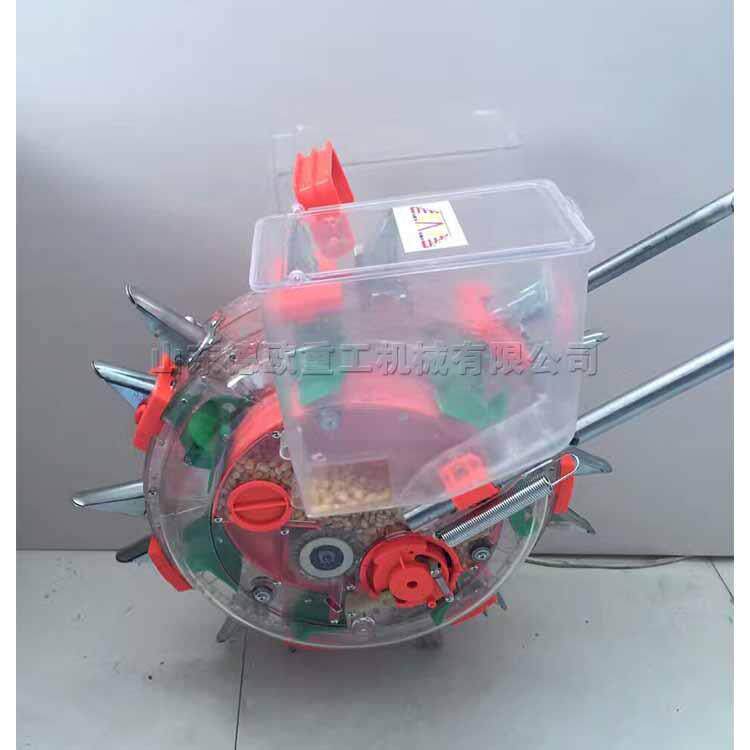 手推式滚轮播种机 农作物小麦玉米种植机机 走路式大豆点播机现货