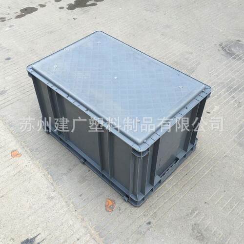 堆厂家直可叠翻盖6周转箱销OXC塑料物流箱外径00*400*25mm塑料框