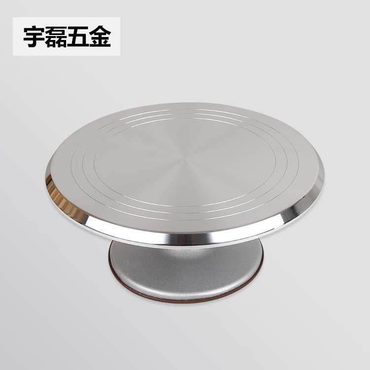 厂家直销蛋糕铝合金转台12寸蛋糕转盘烘培用具装饰裱花台蛋糕转台