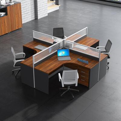 职员办公桌椅组合屏卡用位4人6人位员工桌商办公MFM-023桌风现桌