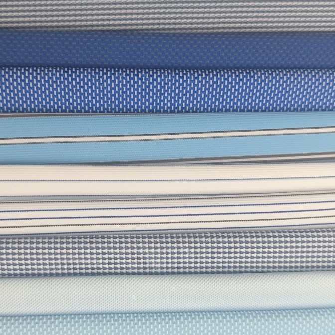 现货尼龙色织条衬衣布  高弹力舒适户外服装面料多款可选