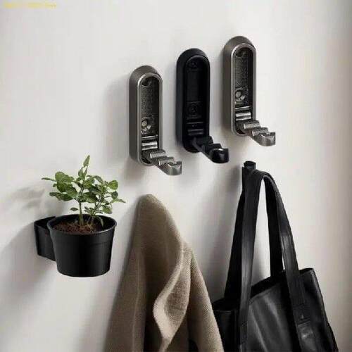 J1HA Foldable Alloy Wall Hook for Hanging Coat Towels Bags