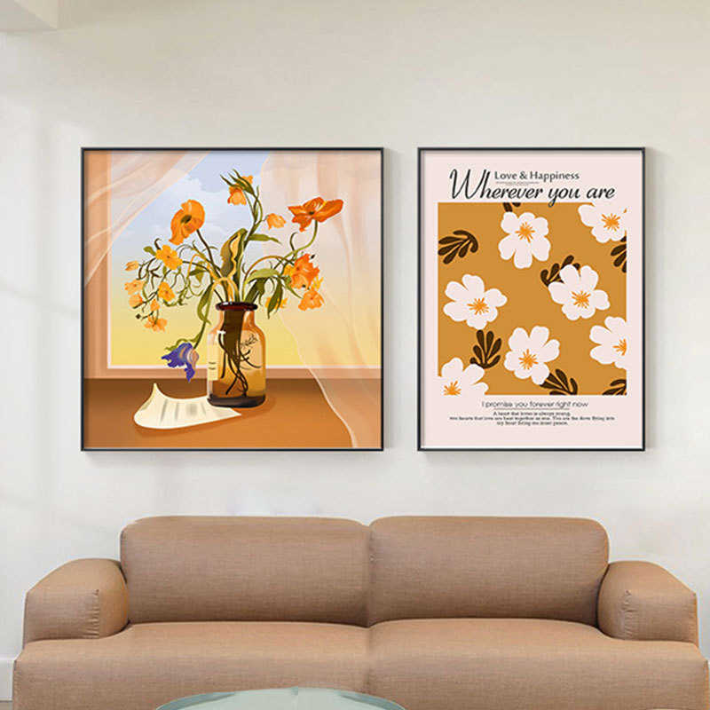 现代北欧客厅装饰画缤纷水果小清新墙面挂画餐厅小众壁画厂家批发图片