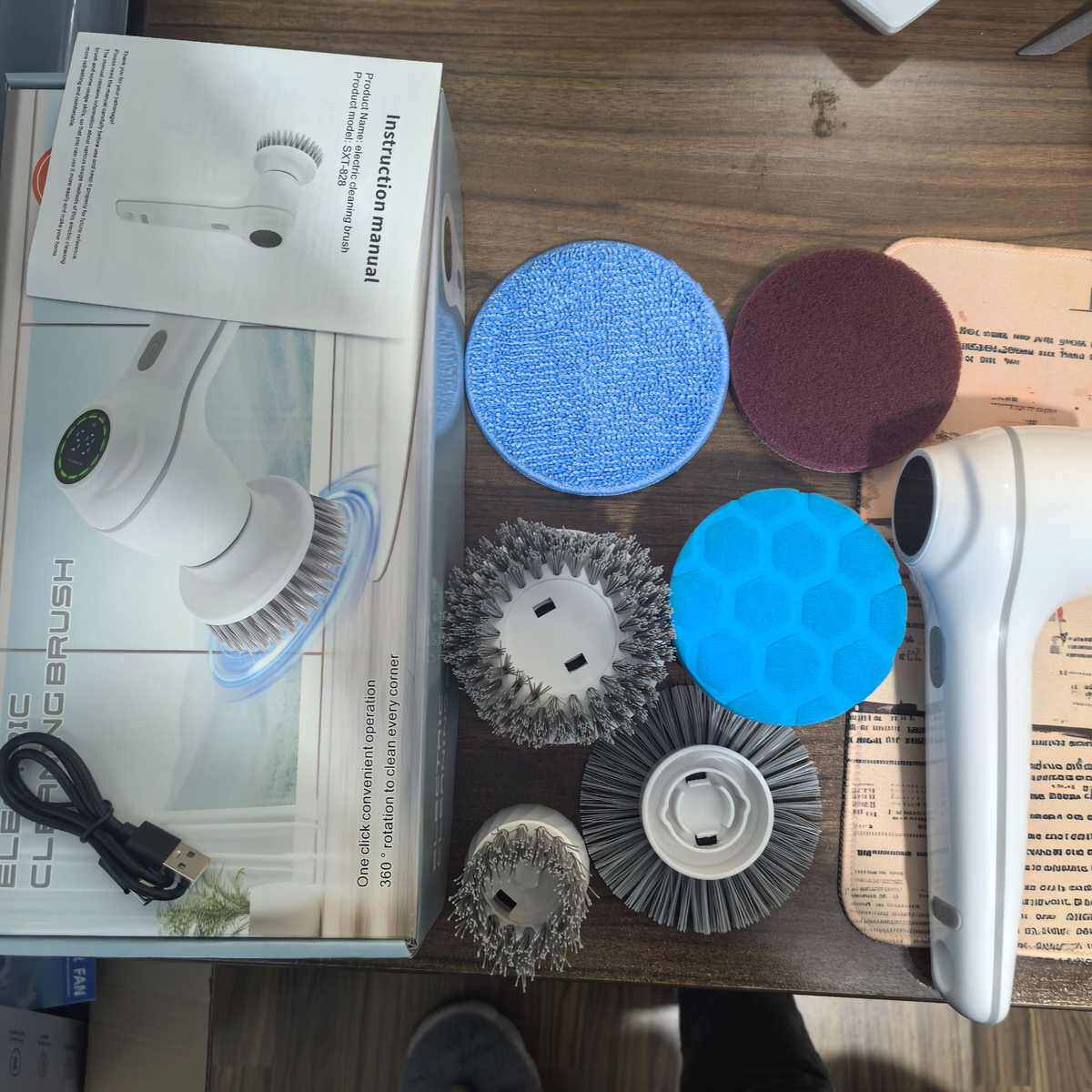 电动清洁刷刷锅刷锅的刷子带手柄刷锅缝隙刷清洁球电动清洁刷,家庭/个人清洁工具,钢丝球/钢丝刷,淘宝优惠券,粉丝福利购,淘宝优惠卷