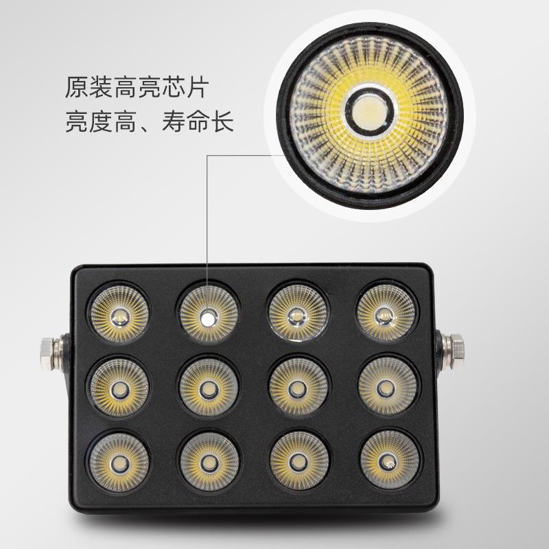 监控L补光172灯室外防水视停车场道闸摄夜像头辅助白光ED自动感应
