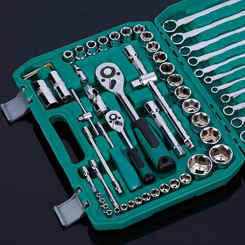 扳手工具 汽车件两用汽修套套筒61工具扳手扳手套装棘轮维修组