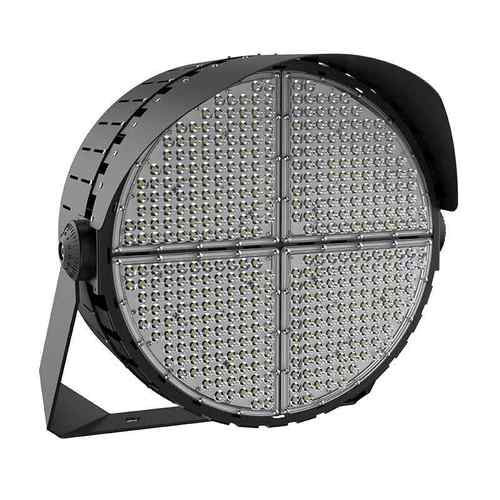 圆形鳍片LED投光灯1000W1200W大功率球场灯泛光灯码头港口高杆灯
