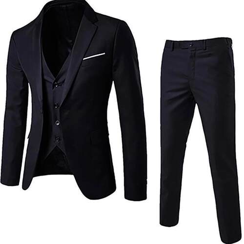 X 94975 Slim Fit Men's Suit Two Piece Set 韩版修身西服