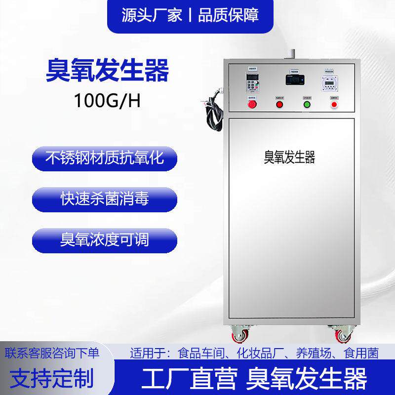 大风力100G臭氧产生器 车间消毒 化妆品厂食品加工厂空间消毒杀菌