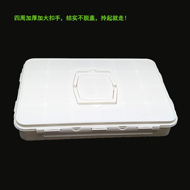 加厚大号手提式24格瓶装颜料盒加厚加大带盖海绵调色盒 100ml瓶装