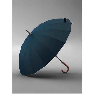 高档OLYCAT16骨直木柄复古男士商务半动加固人加大伞双自抗风长柄