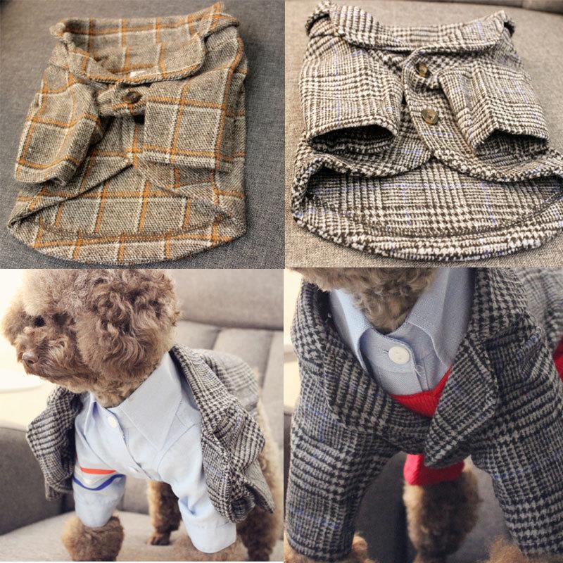 秋冬新款狗狗西装礼服西服跨境外套结婚拍照宠物衣服厂家直供