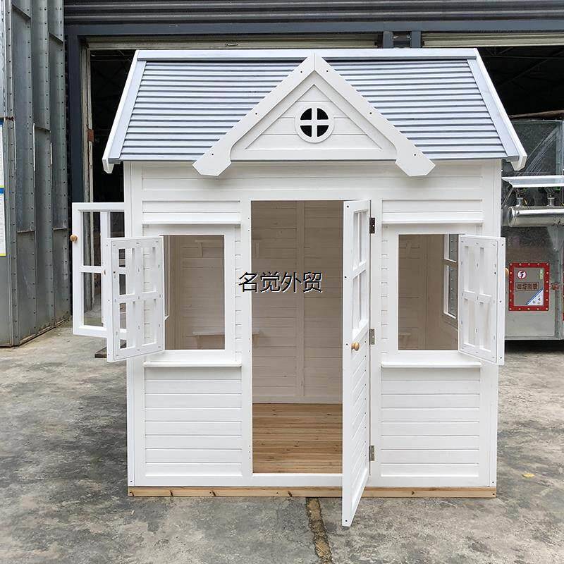 幼儿园户外小木屋儿童游戏房组装树屋木房互动防腐木移动木屋定制