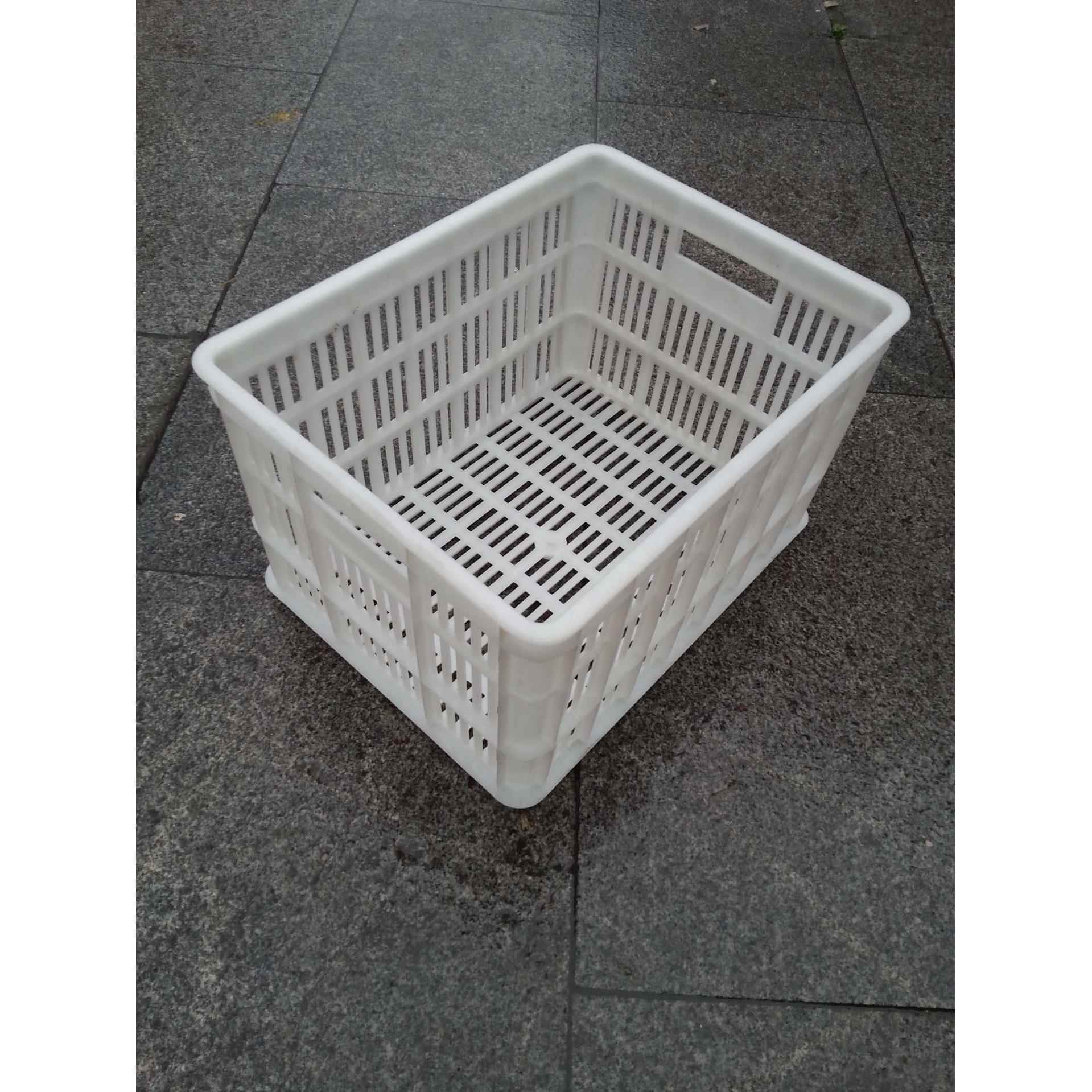 白色水果蔬菜筐鸡蛋筐塑料周转筐服装快递塑胶筐