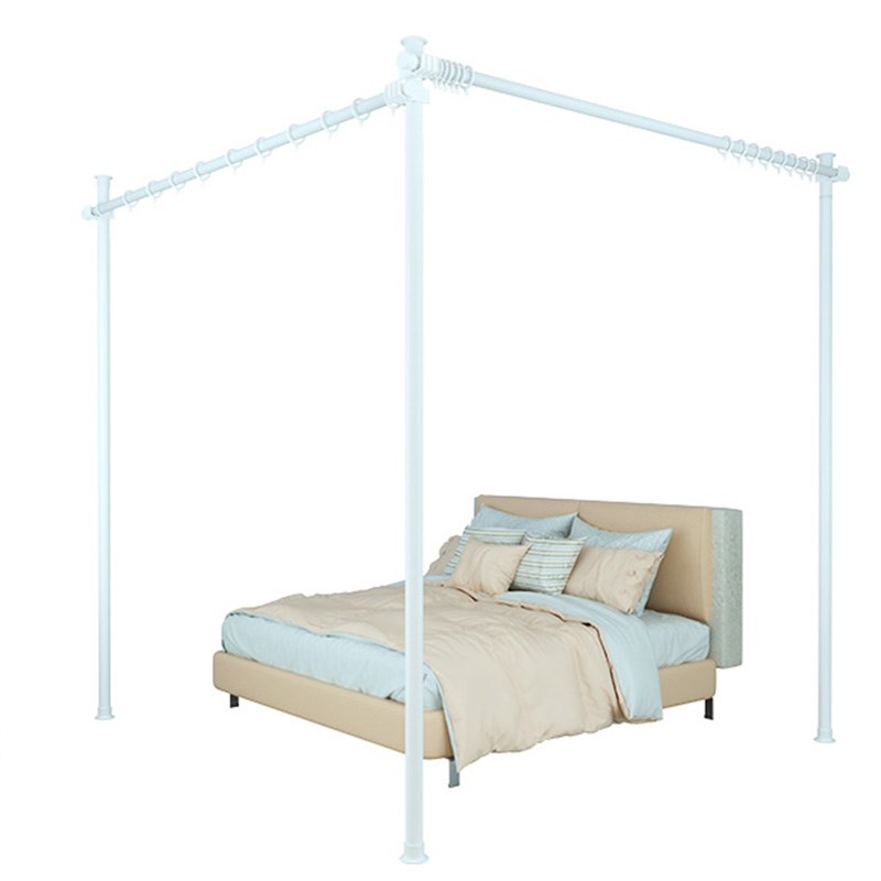 新款顶天立地隔断免打孔挡风帘客厅阳台遮挡屏风卧室租房简易分隔