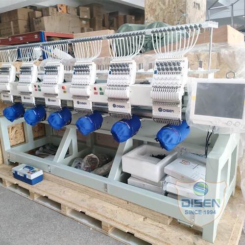 全自动六头电脑绣花机 平绣帽绣机multi head embroidery machine