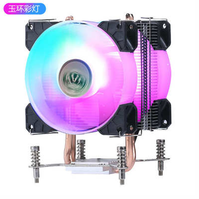 AVC 双路6铜管cpu散热器lga2011cpu风扇4pin温控静音x99风冷e5