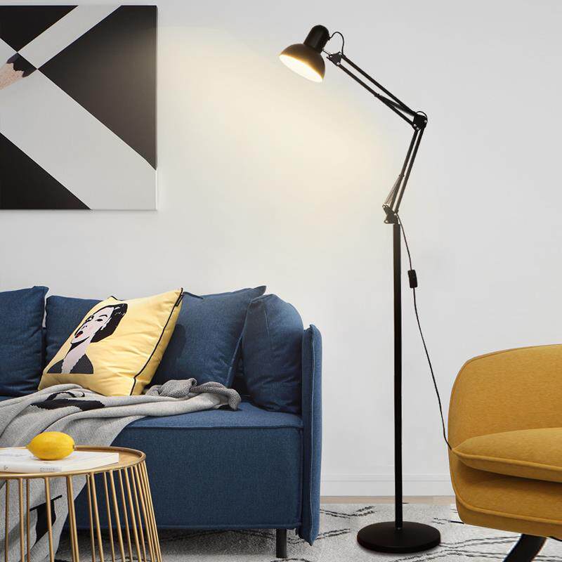 落地灯现代长臂折叠简约客厅卧室书房学习床头阅读LED护眼台灯满