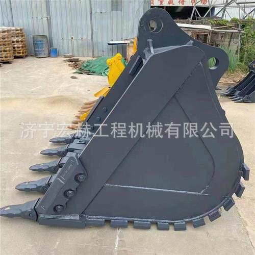 挖掘机漏斗挖斗ZX240-3ZX250-3破碎锤耙子震动夯斗齿快换