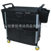 超宝d012a大号三层带门手推车酒店客房餐厅服务车送餐车酒水车