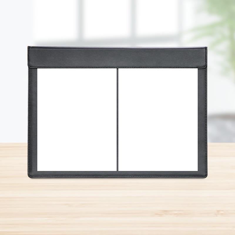 垫写字板垫夹大班磁铁前台皮台办公桌会议室商务专用垫板皮革会议