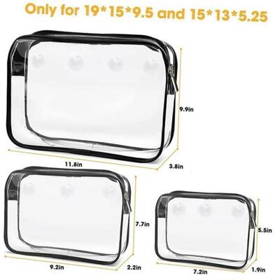 PVC Clear Bogg Beach Tote Bag Accessories Bath Wash Case Tra