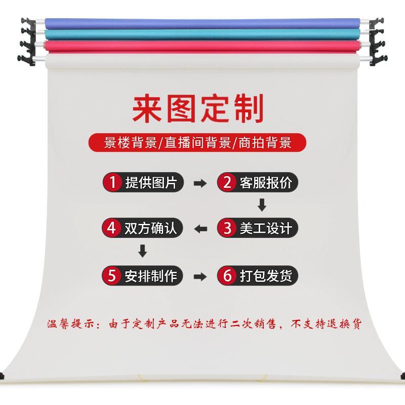 来图定制喷绘立体摄影背景布商业拍摄影楼影棚直播间主题背景纸