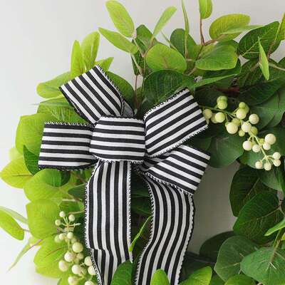 跨境四季花环春色浆果花环spring wreath 假日花环感恩节藤圈