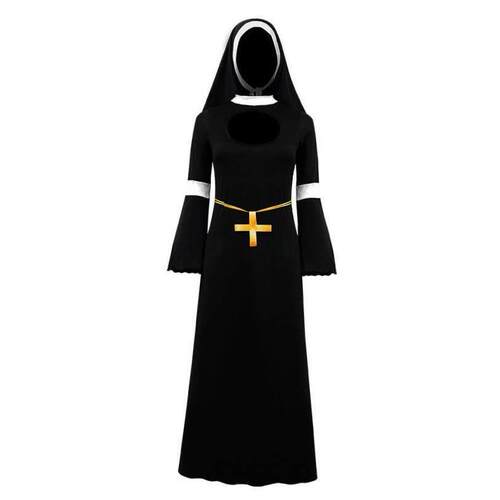 Halloween cosplay costumes Party dance performing nuns dress