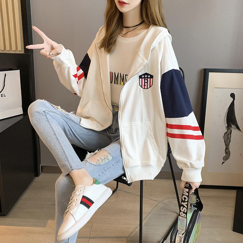 短款外套女2025春秋新款宽松韩版时尚休闲卫衣棒球服夹克开衫上衣