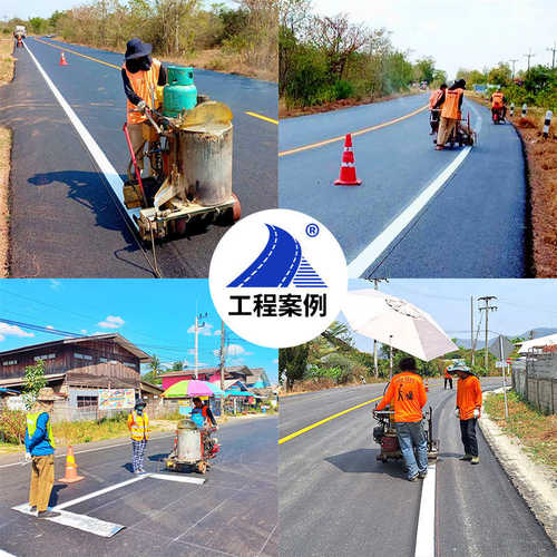 广东型面热熔路标线道路面源头标反光高亮伯乐划线玻璃工厂撒微珠