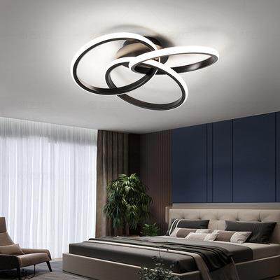 卧室温馨浪漫金色房间吸顶灯简约现代创意大气个性北欧圆形书房灯